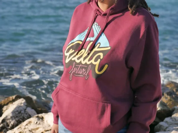 Sweat-Shirt Capuche Collection Permanente Bordeaux shop delta