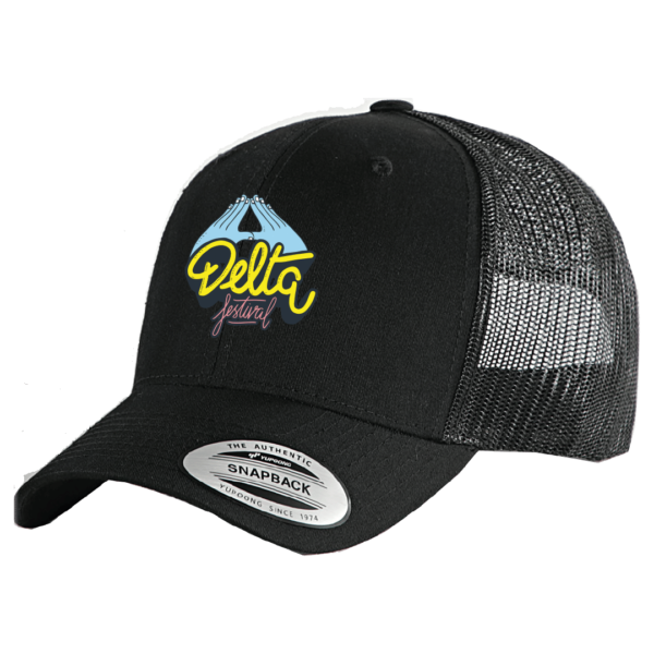 Casquette Filet Premium Logo Delta Festival Noire shop delta