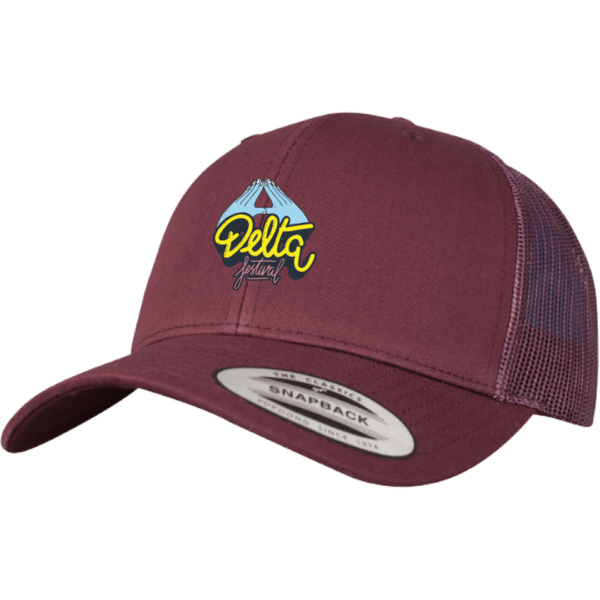 Casquette Filet Premium Logo Delta Festival bordeaux shop