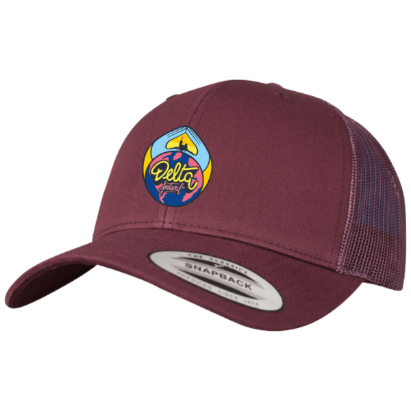 Casquette Filet Premium Logo Delta Festival bordeaux rouge shop