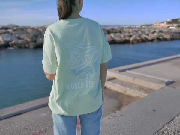 T-shirt Premium Manches Courtes World Edition Vert shop delta